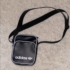 Black Leather Adidas Crossbody